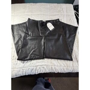 Mistress Rocks Black Latex Pants Women Size L Plus NWT‎